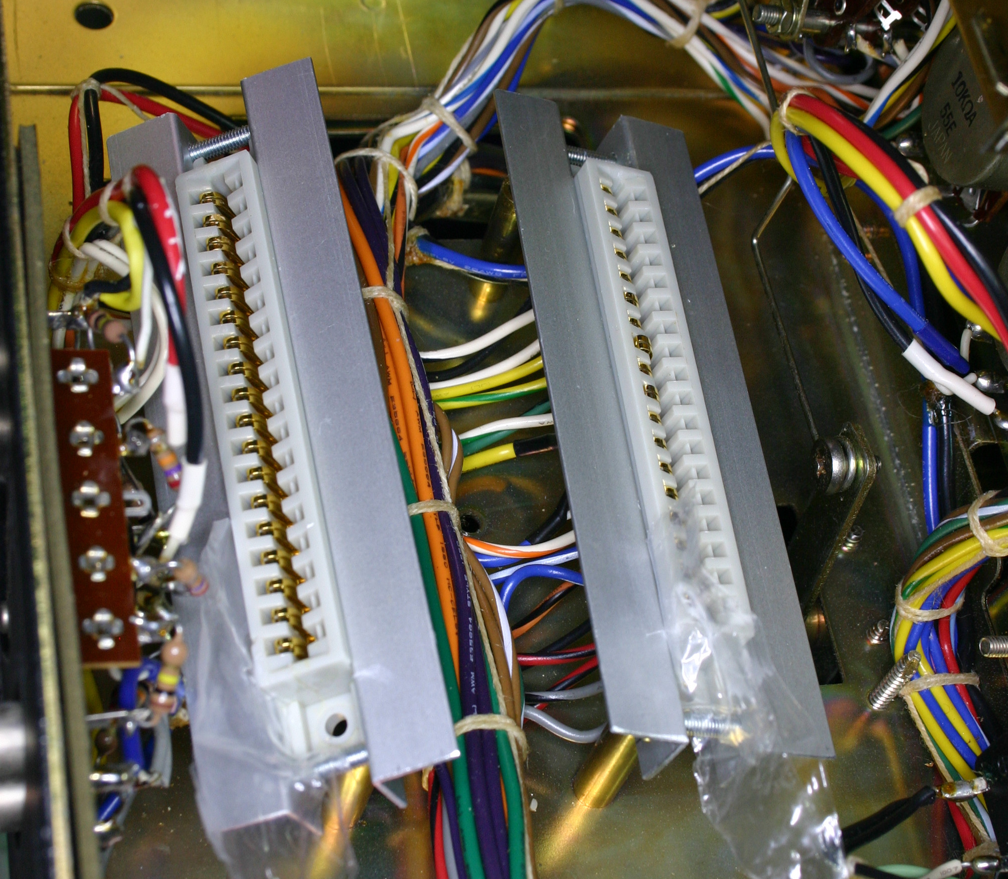  connectors, wachten tot lijm hard is 